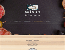 Tablet Screenshot of focacciasdeli.com